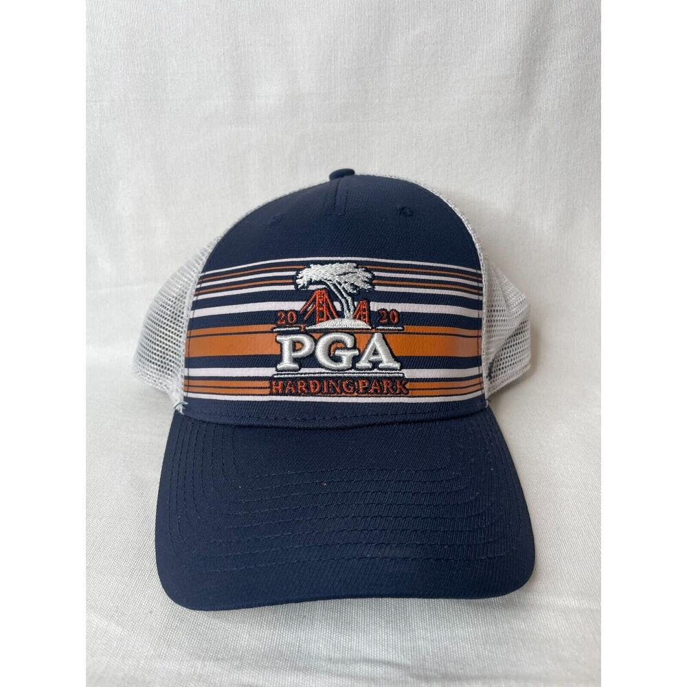 47Brand PGA Harding Park OSFA Stretch Blue Golf Visor Adjustable Hat